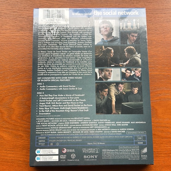 New in package, The Social Network DVD. - Picture 2 of 2